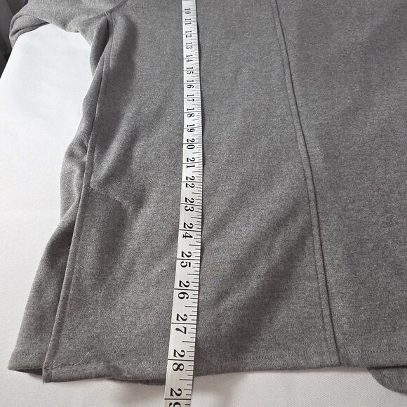 Shred N Thread Womans Blazer Jacket Gray  Patches On Elbows XL NO TOP BUTTON - Picture 5 of 8